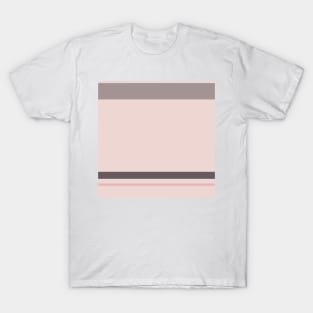 An enchanting hybrid of Wenge, Spanish Gray, Pale Pink and Soft Pink stripes. T-Shirt